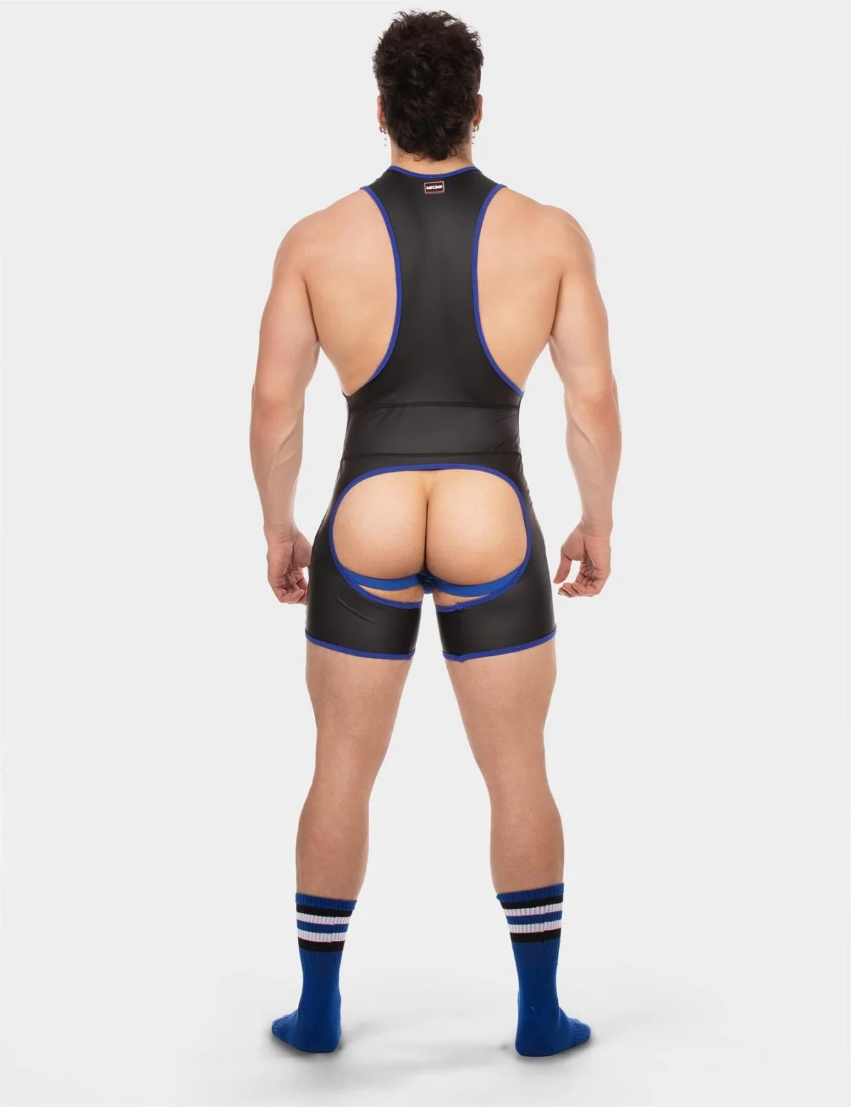 Barcode Singlet Kam, Black/Royal - Image 7