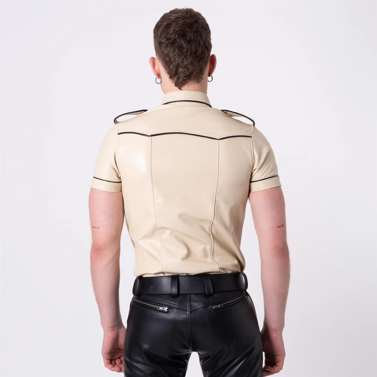 Leather SF-U Shirt, Dust // Made to order - Image 3