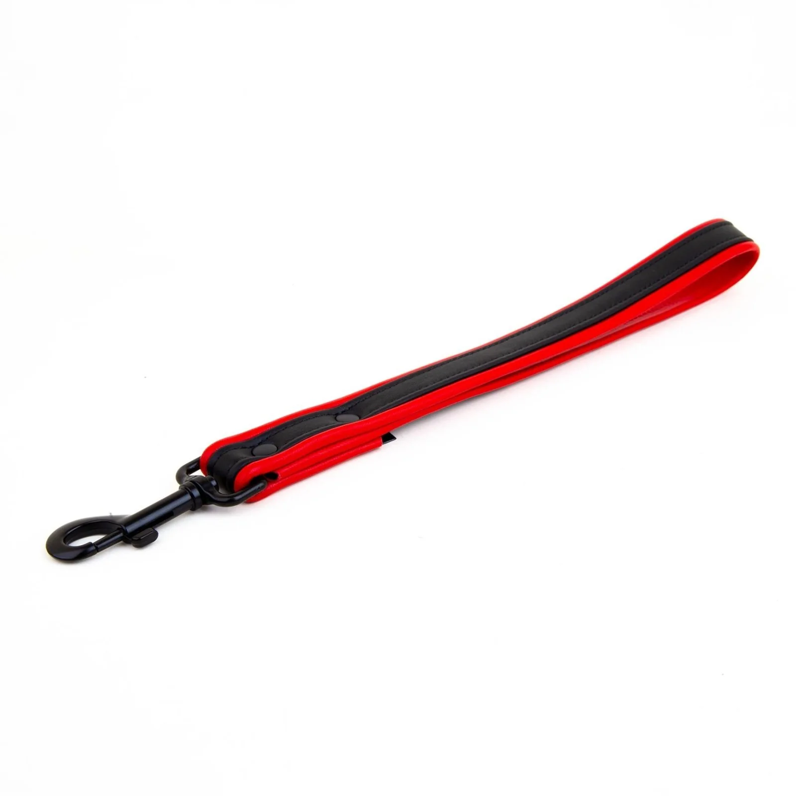 Short Leash, Leather, Black/Red