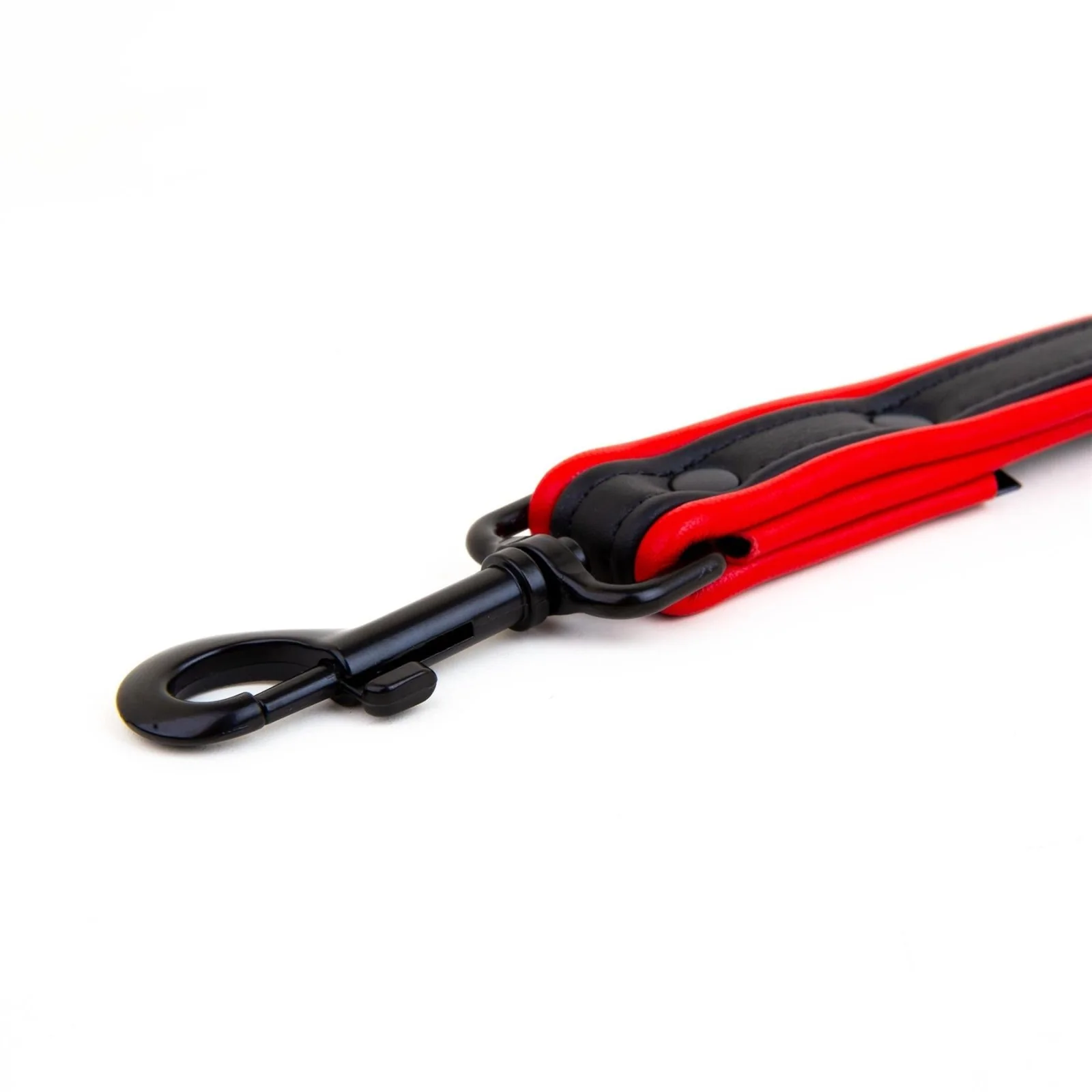 Short Leash, Leather, Black/Red - Image 2