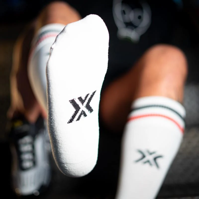 Football Socks, Bottom, White/Red/Black - Image 3