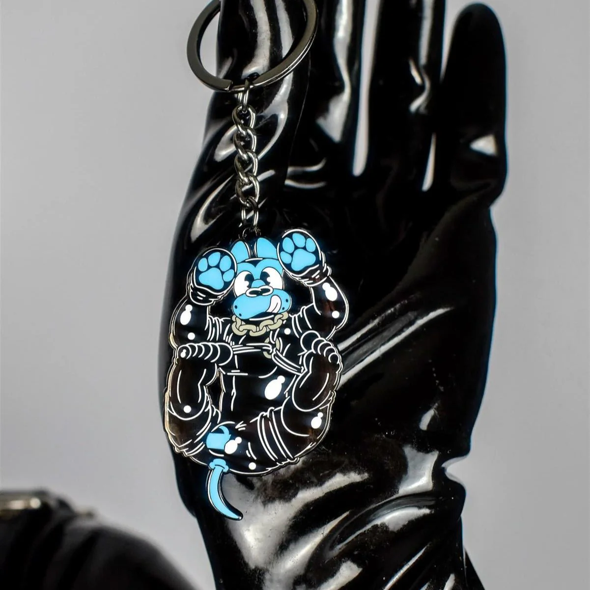 Good Boy Keychain Blue