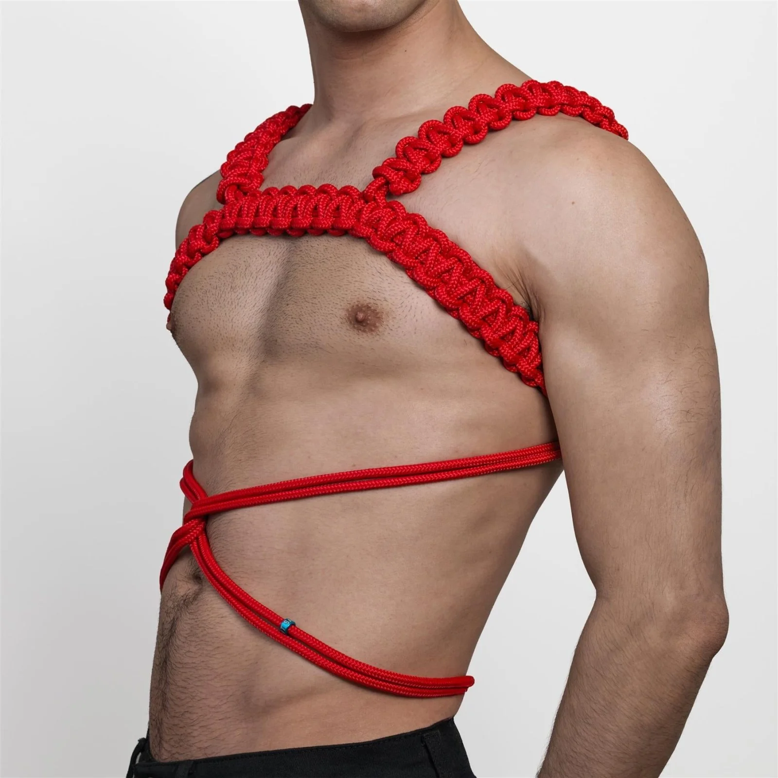 Aint.Saint Rope H-Harness, Red - Image 2