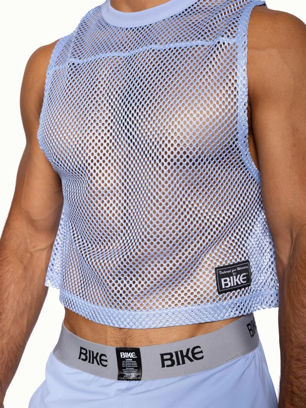 BIKE Sleeveless Practice Jersey, Ice Blue - Image 2