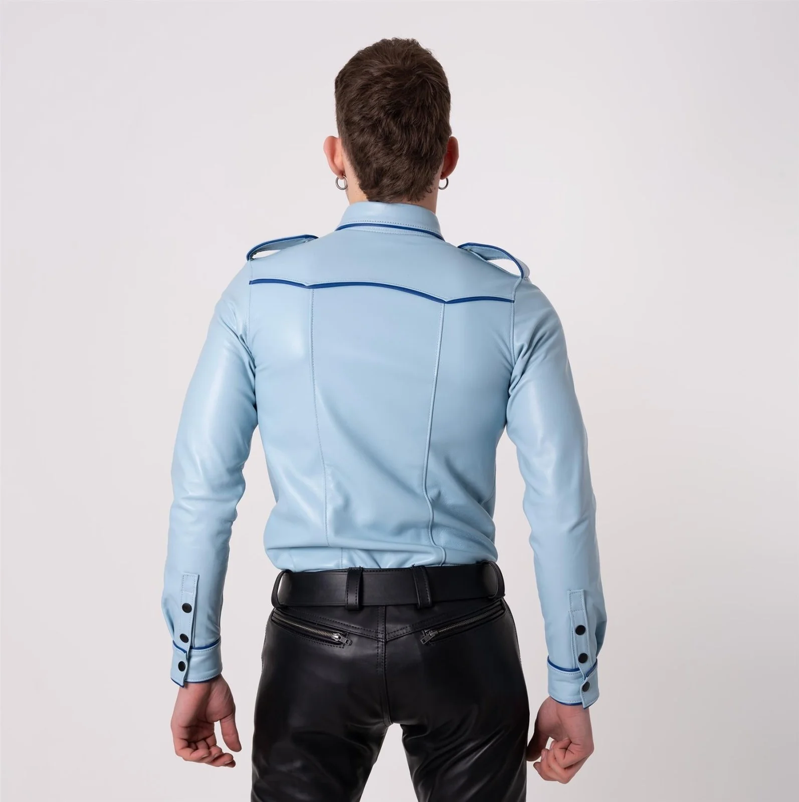 Leather SF-U Shirt, Harbour // Made to order - Image 3