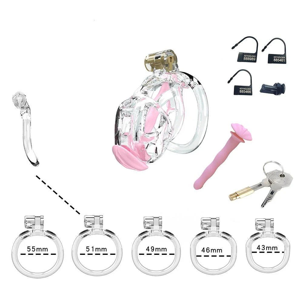 Cellmate Guardian Chastity Cage Clear - Image 9