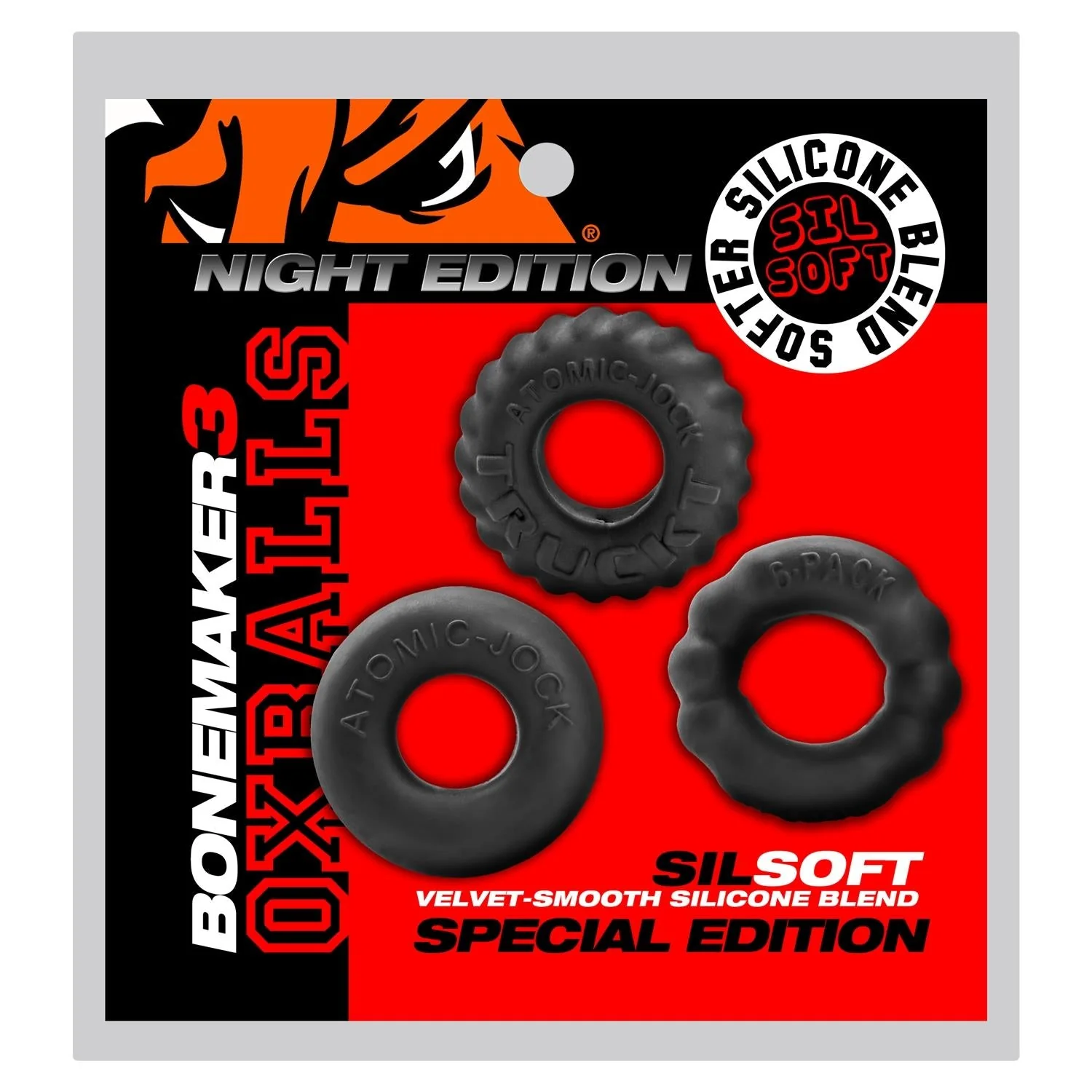 OXBALLS Bonemaker, 3-pack, Night Black - Image 3