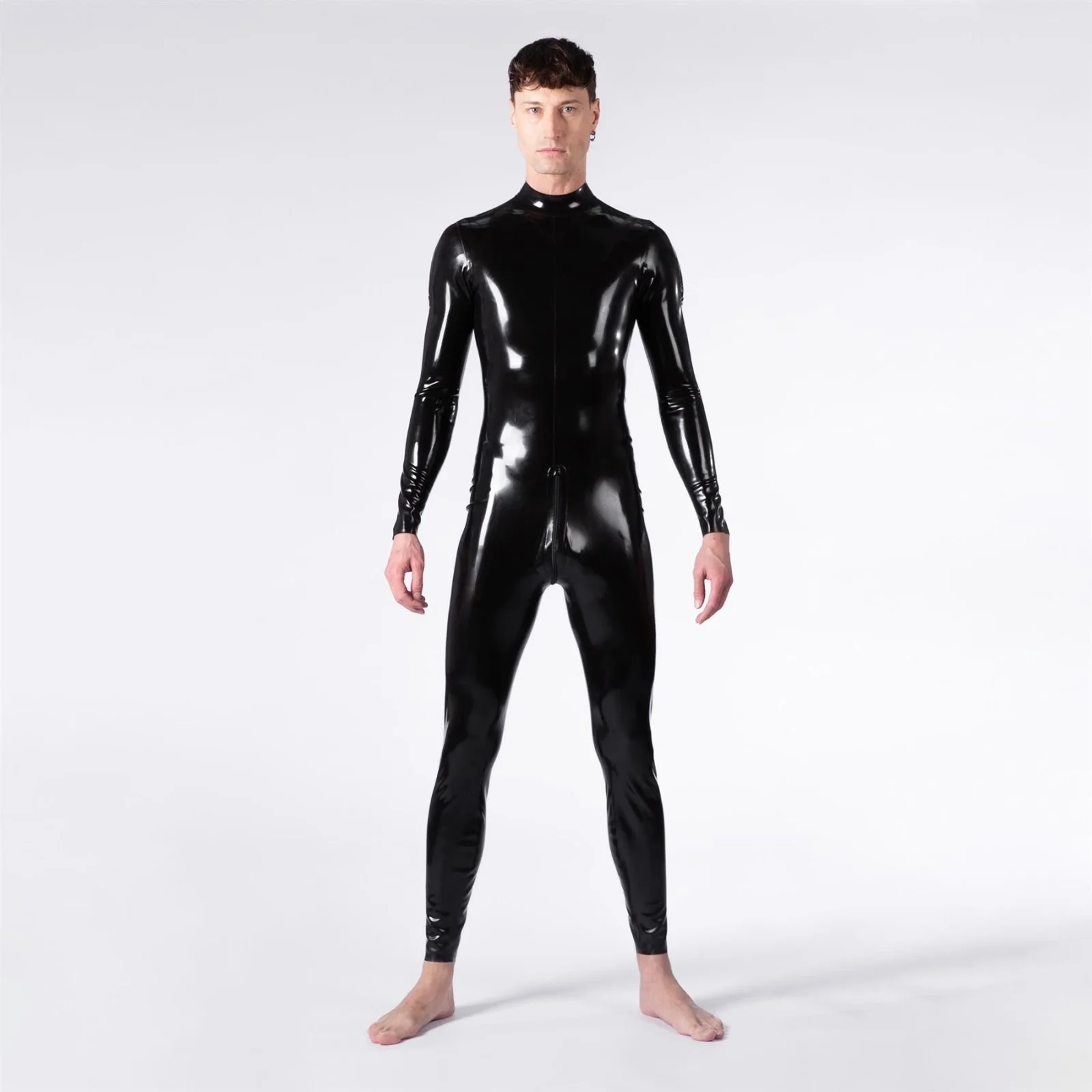 Rubber Catsuit, Cross Shoulder Entry // Made to order - Image 3