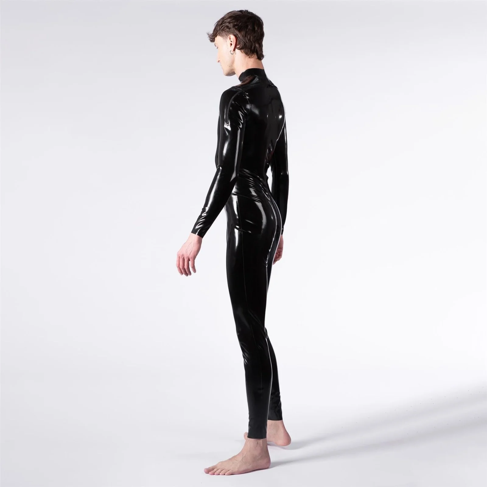 Rubber Catsuit, Cross Shoulder Entry // Made to order - Image 4