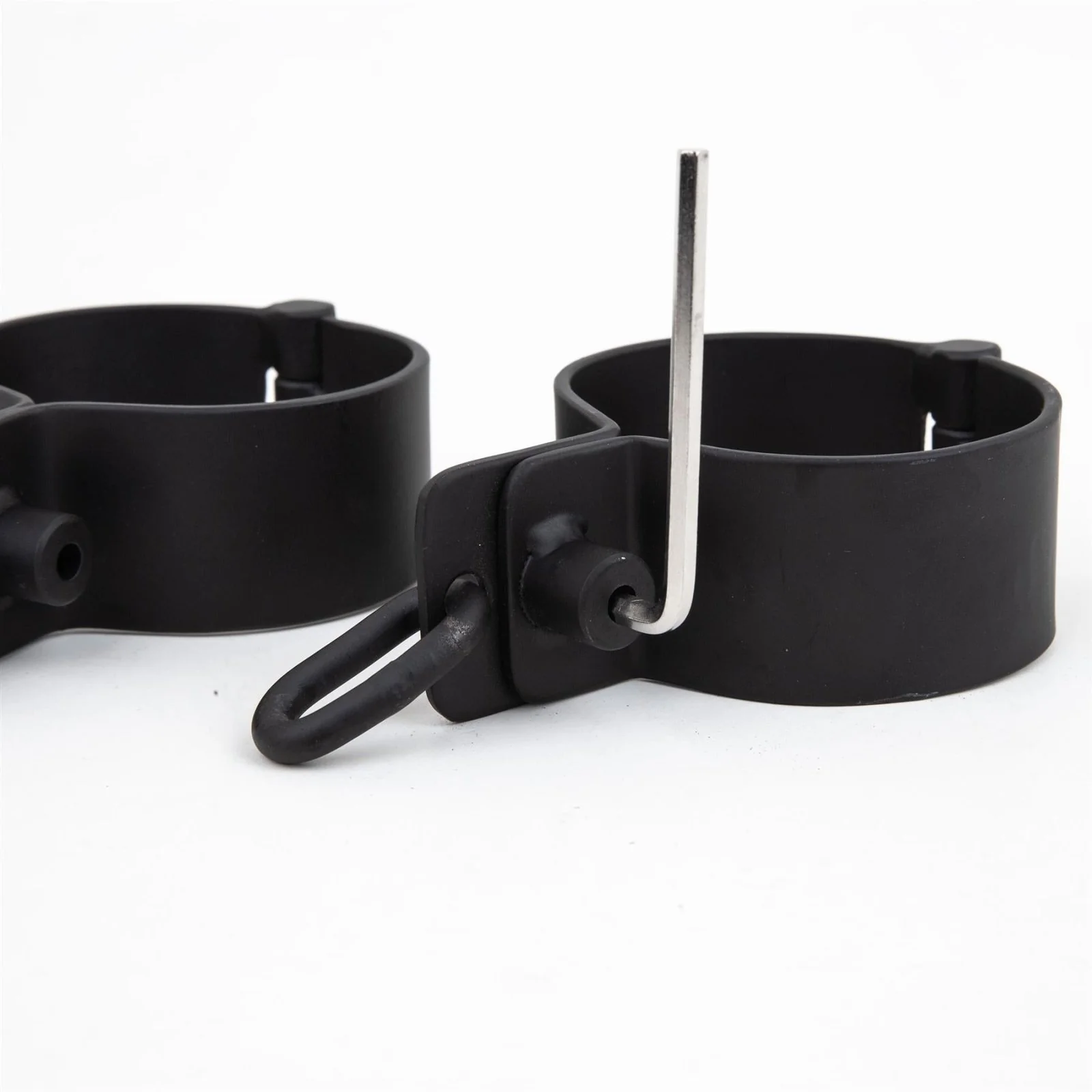 Steel Ankle Cuff - Pair, Black - Image 4