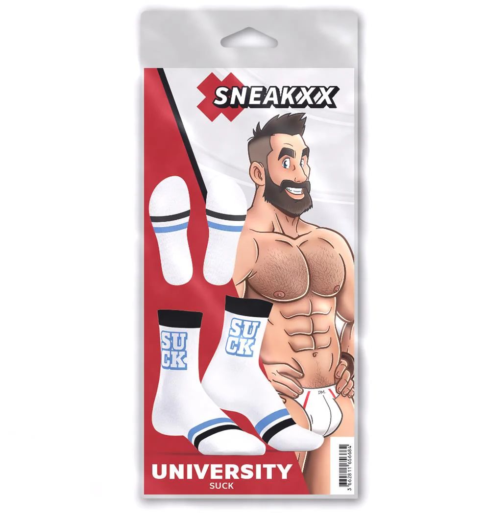 SNEAKXX "University Suck" Skater Socks - Image 4