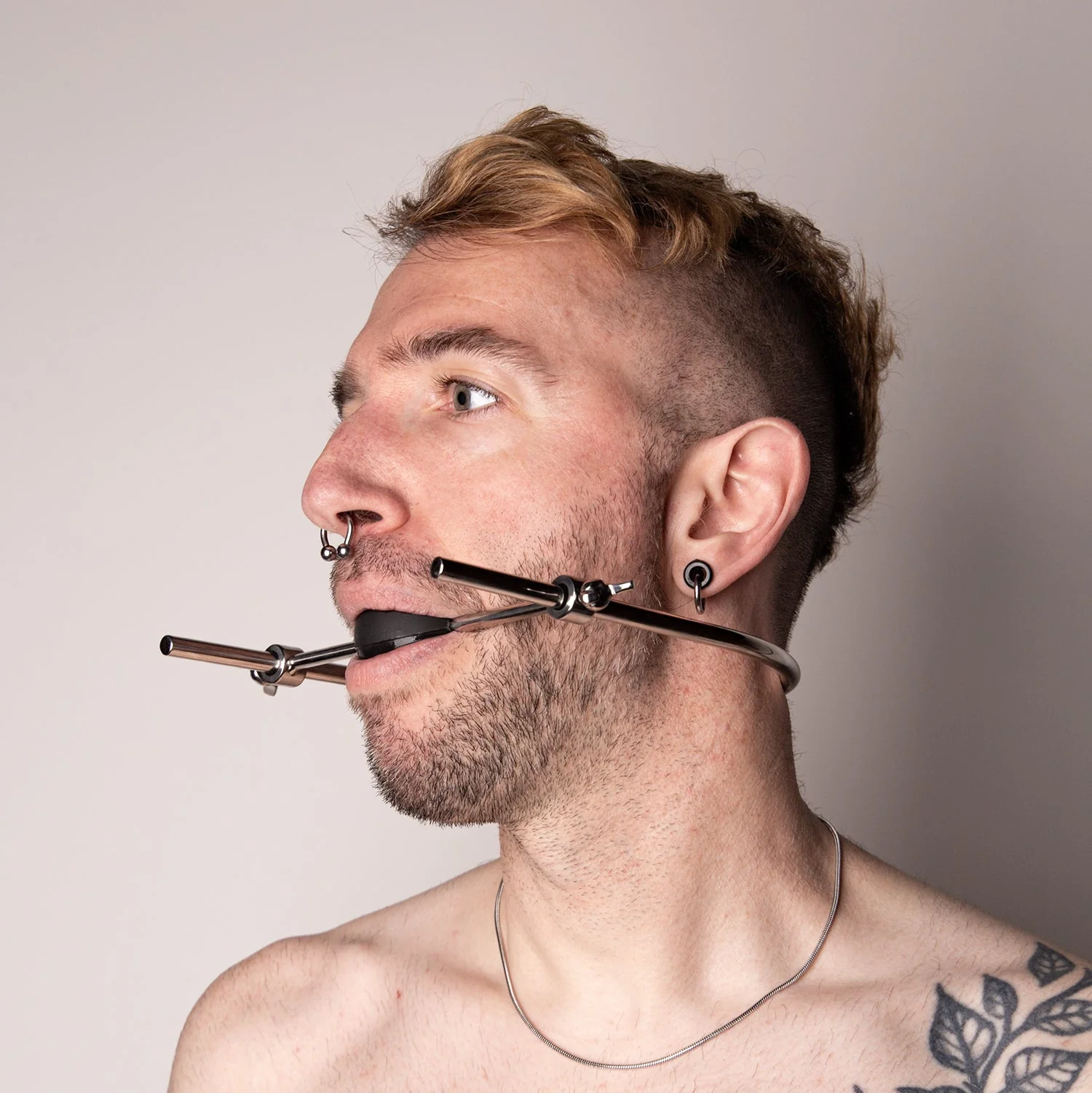 Mouth Bound - Steel & Rubber Ball Gag - Image 2