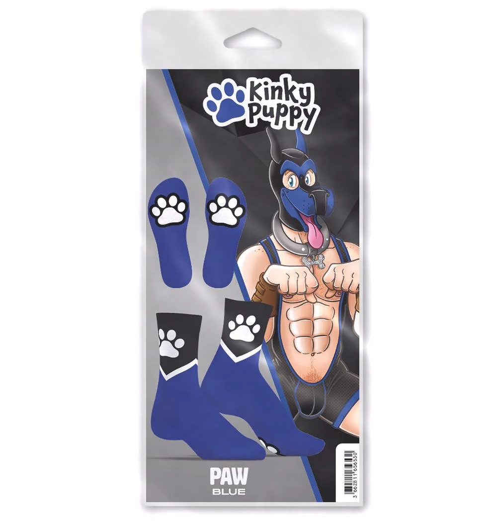 SNEAKXX "Paw" Skater Socks, Blue - Image 4