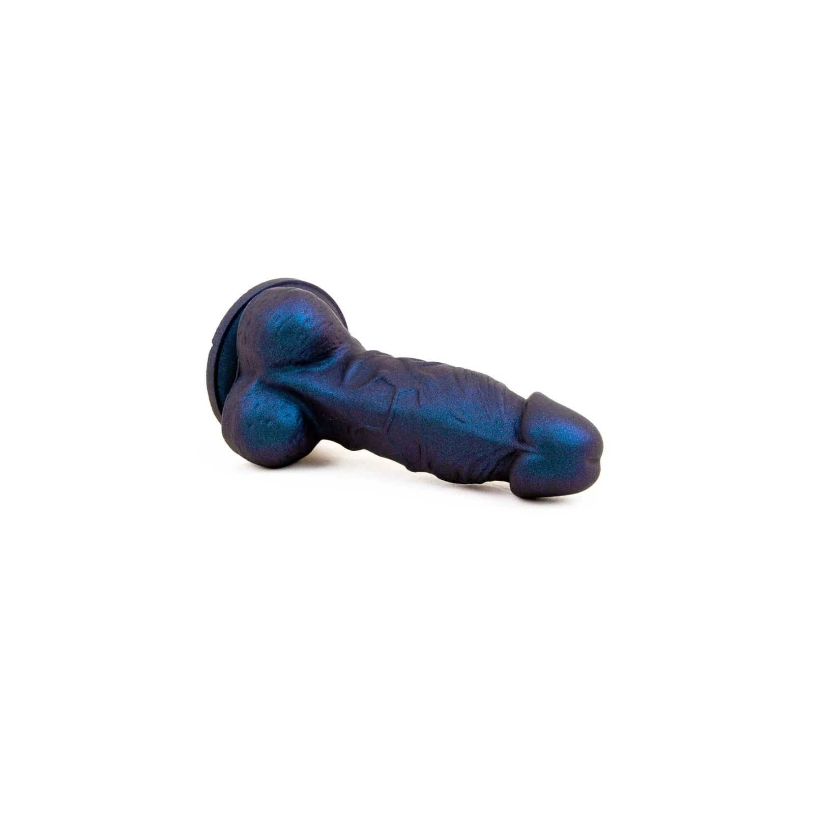 REGULATION Realisms, Suction Cup Dildo, 5.5'', Oil Slick Midnight - Image 4