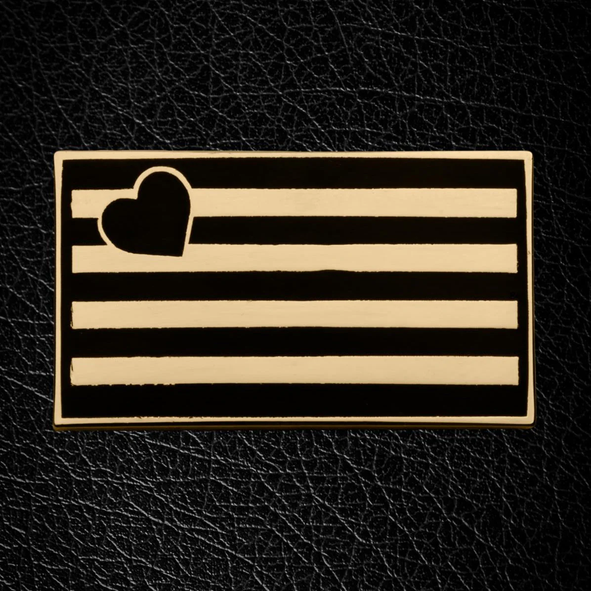 Master of the House Pin, Leather Flag