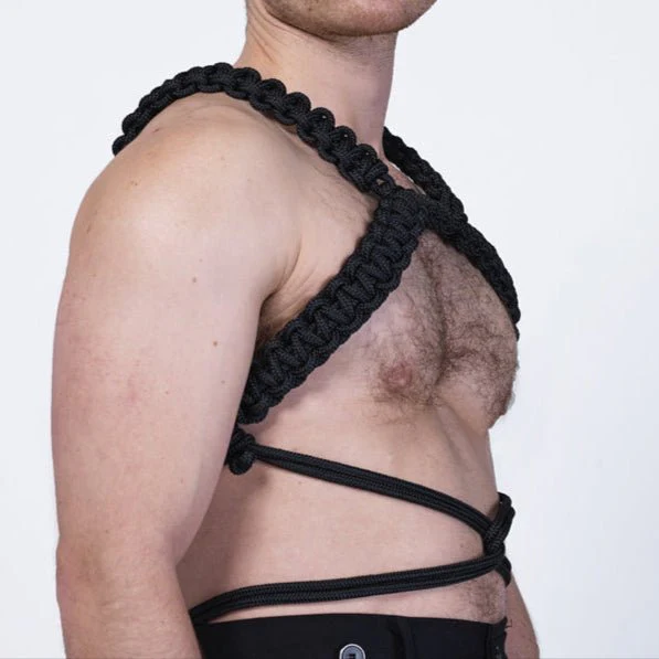 Aint.Saint Rope H-Harness, Black - Image 2