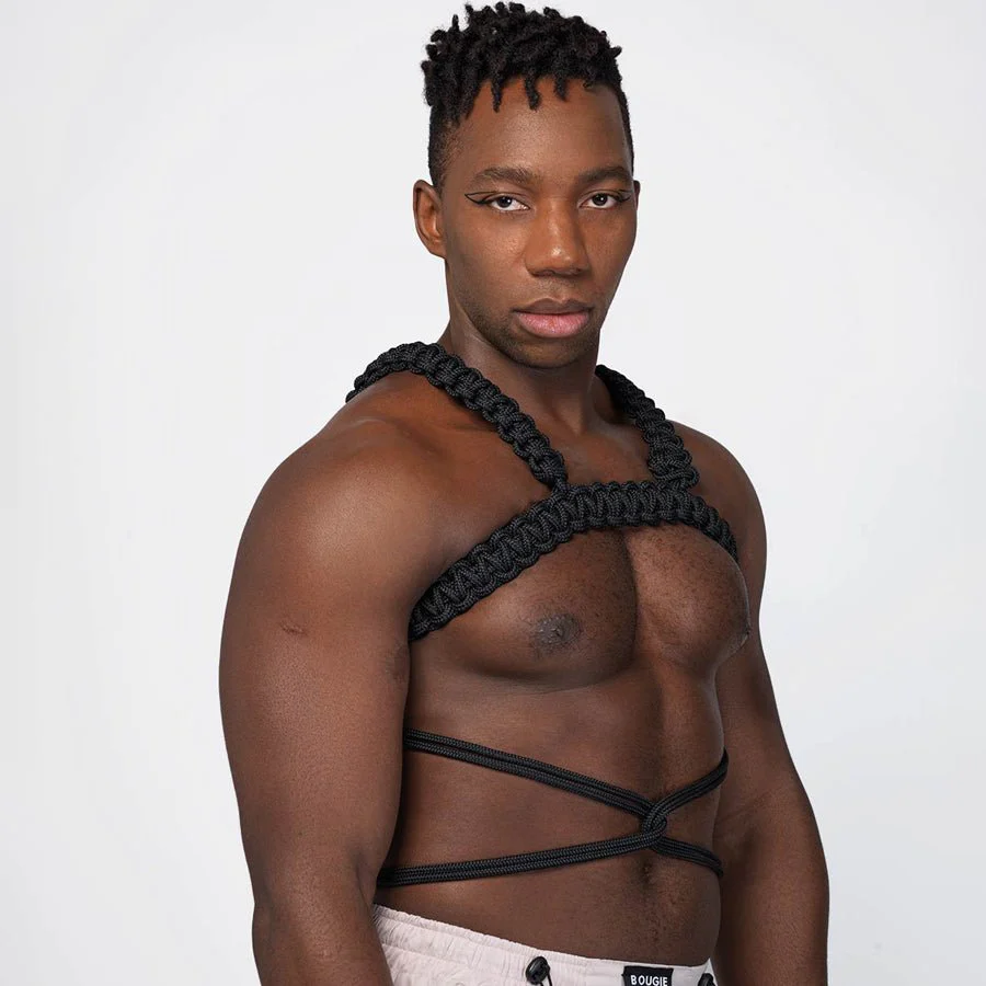 Aint.Saint Rope H-Harness, Black - Image 4