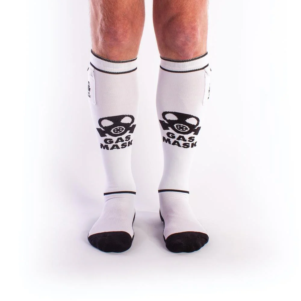 Gas Mask Party Socks with Pockets