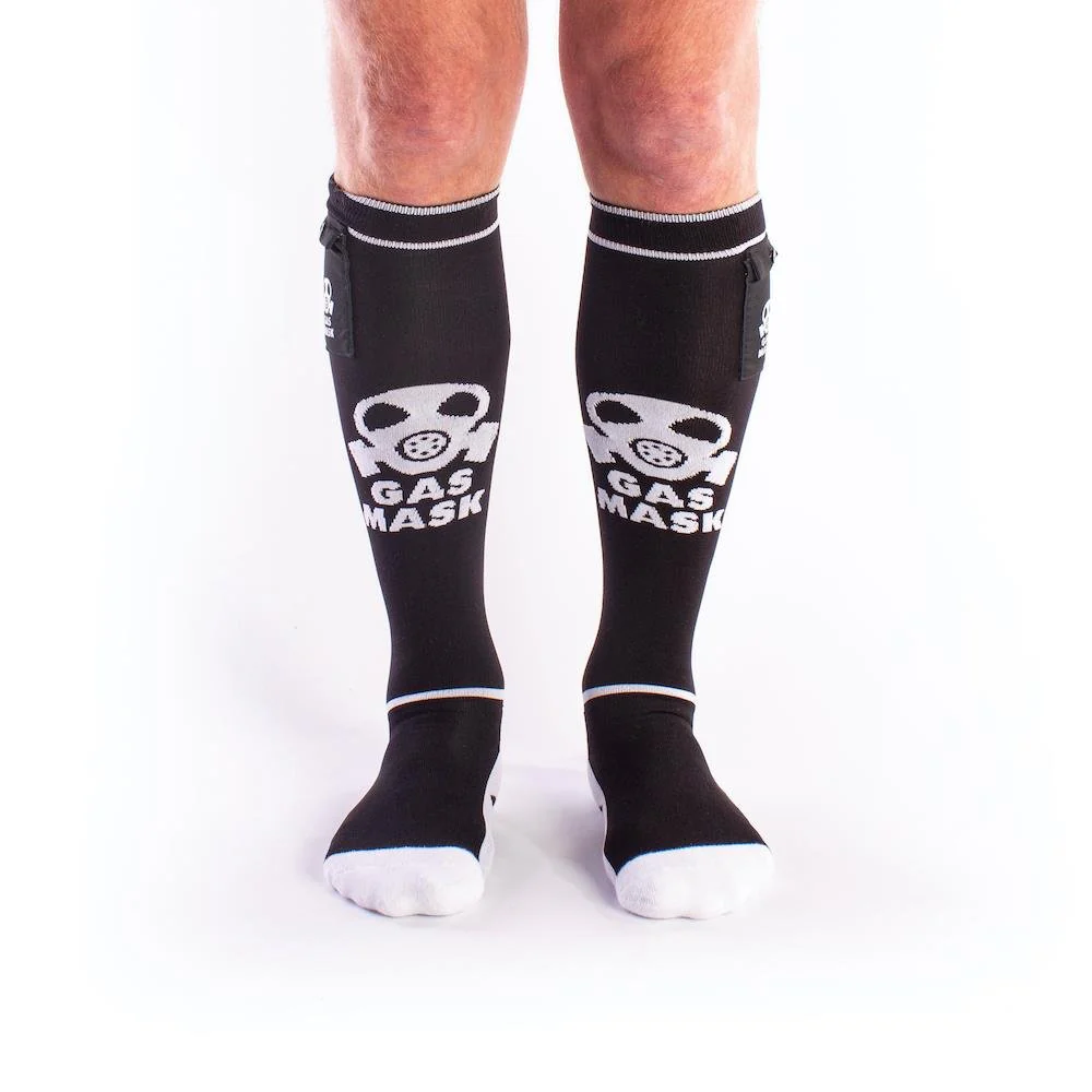 Gas Mask Party Socks with Pockets - Image 2