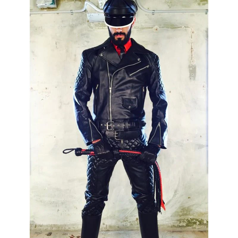 BOXER Berlin 101 Leather Biker Jacket - Image 3