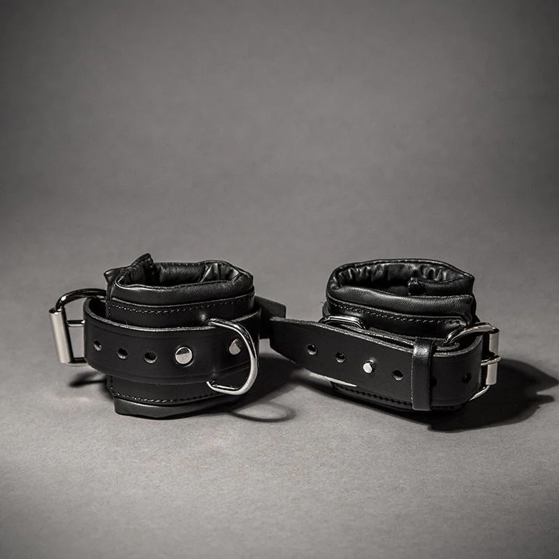 Padded Leather Wrist Cuffs