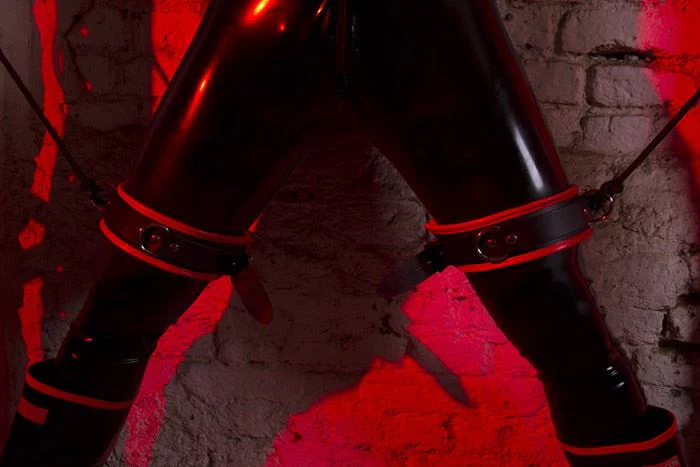 Padded Leather Thigh Cuffs - Image 4