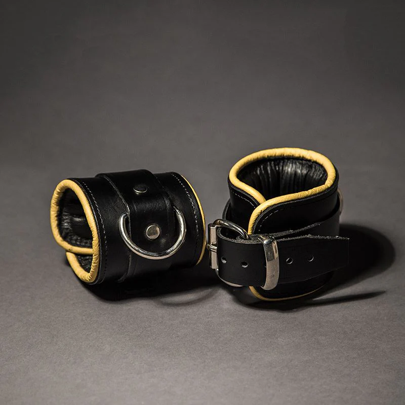 Piped Leather Ankle Cuffs - Image 11