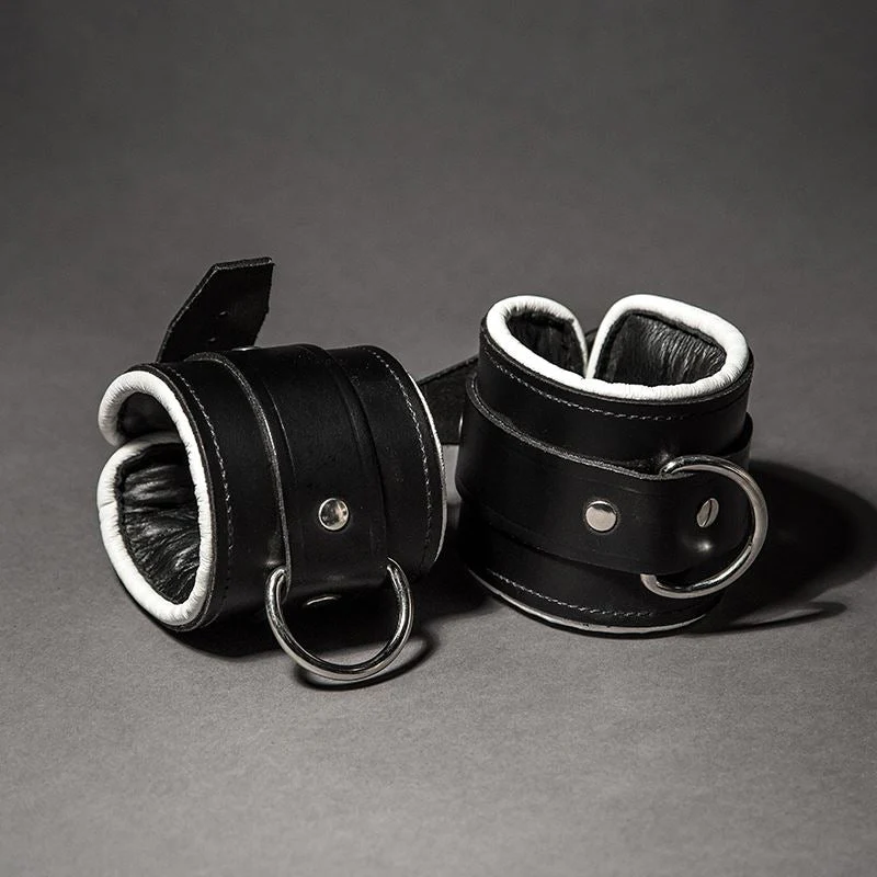 Piped Leather Ankle Cuffs - Image 5