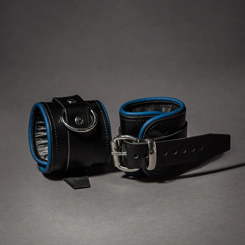 Piped Leather Ankle Cuffs - Image 8