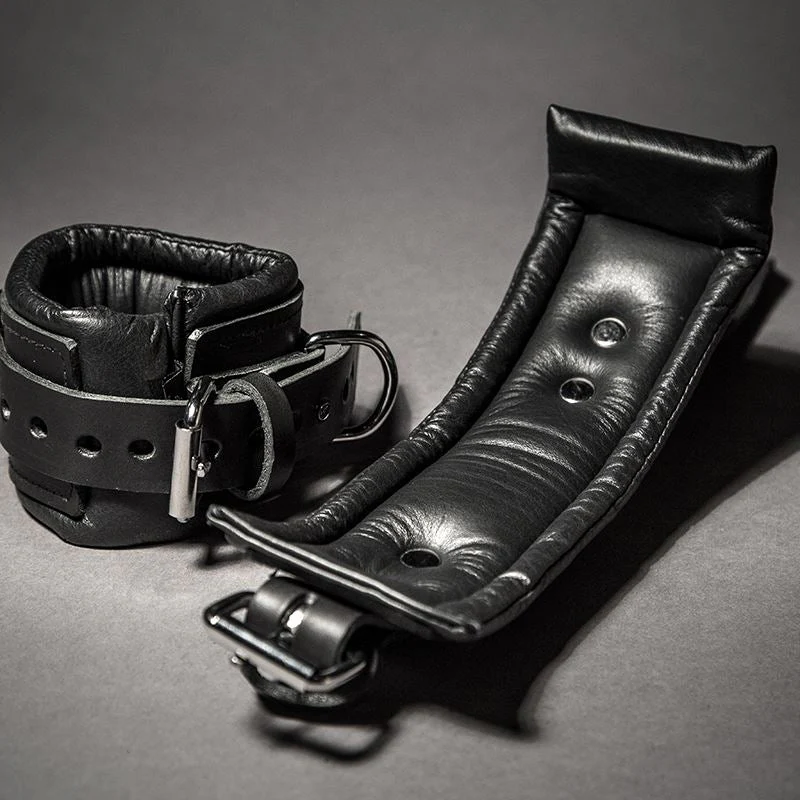 Padded Leather Ankle Cuffs