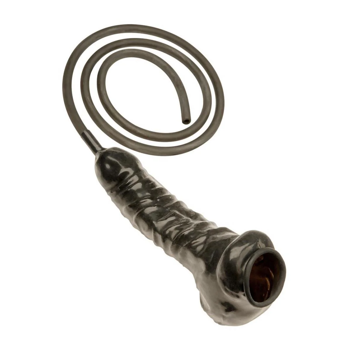 Rubber Cock & Ball Sheath with Piss Tube
