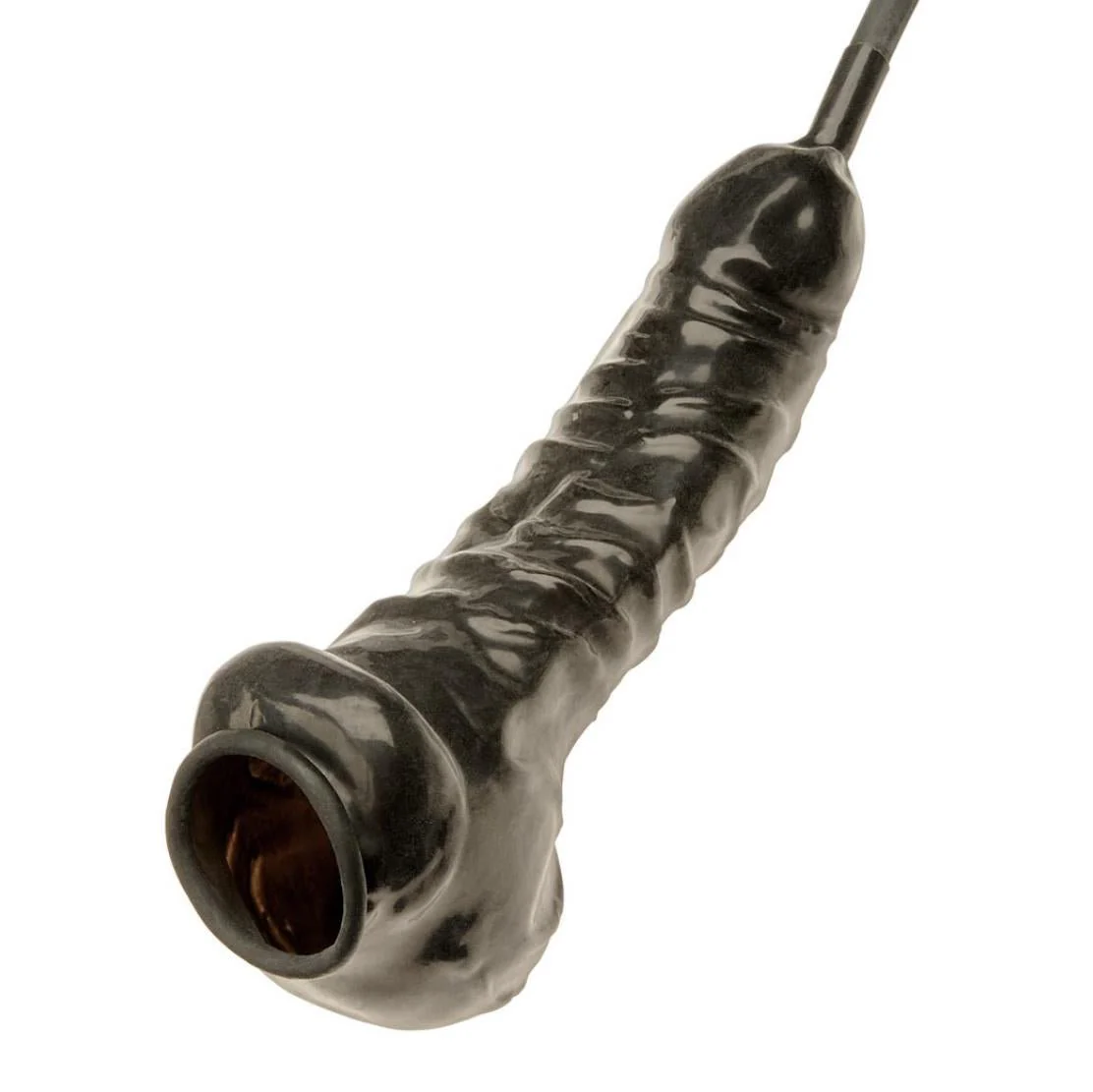 Rubber Cock & Ball Sheath with Piss Tube - Image 2