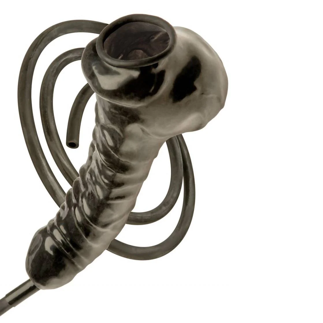 Rubber Cock & Ball Sheath with Piss Tube - Image 3