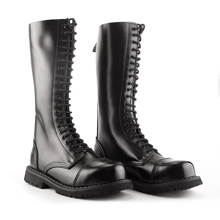 Grinders King, 20 Hole Leather Boots - Image 3