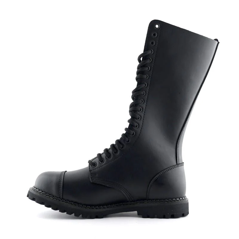 Grinders King, 20 Hole Leather Boots - Image 4