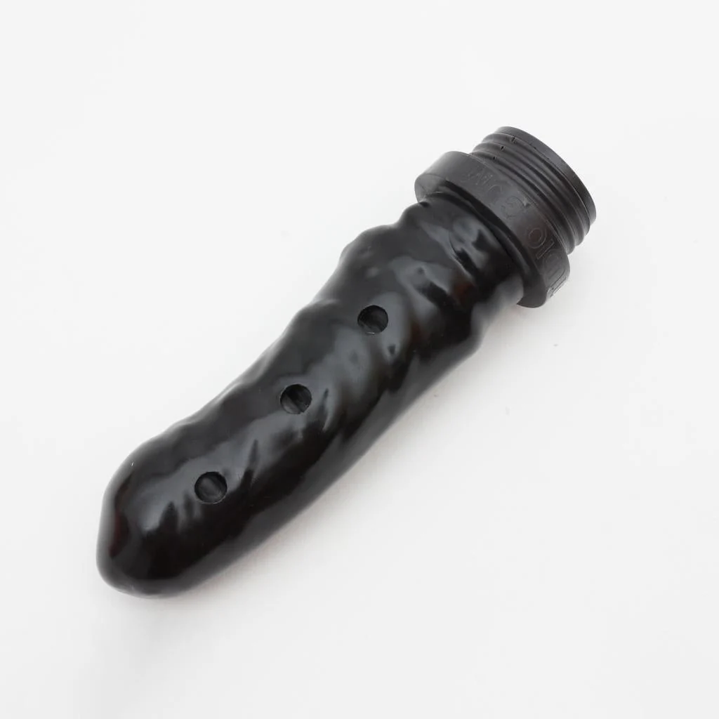 Studio Gum Sniff Dildo Attachment, 40mm Gas Mask Tube Attachment, Black