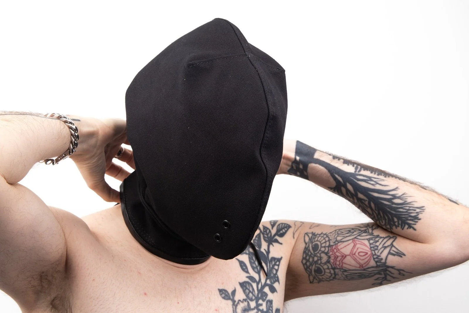 Canvas Bag Hood, Black - Image 5