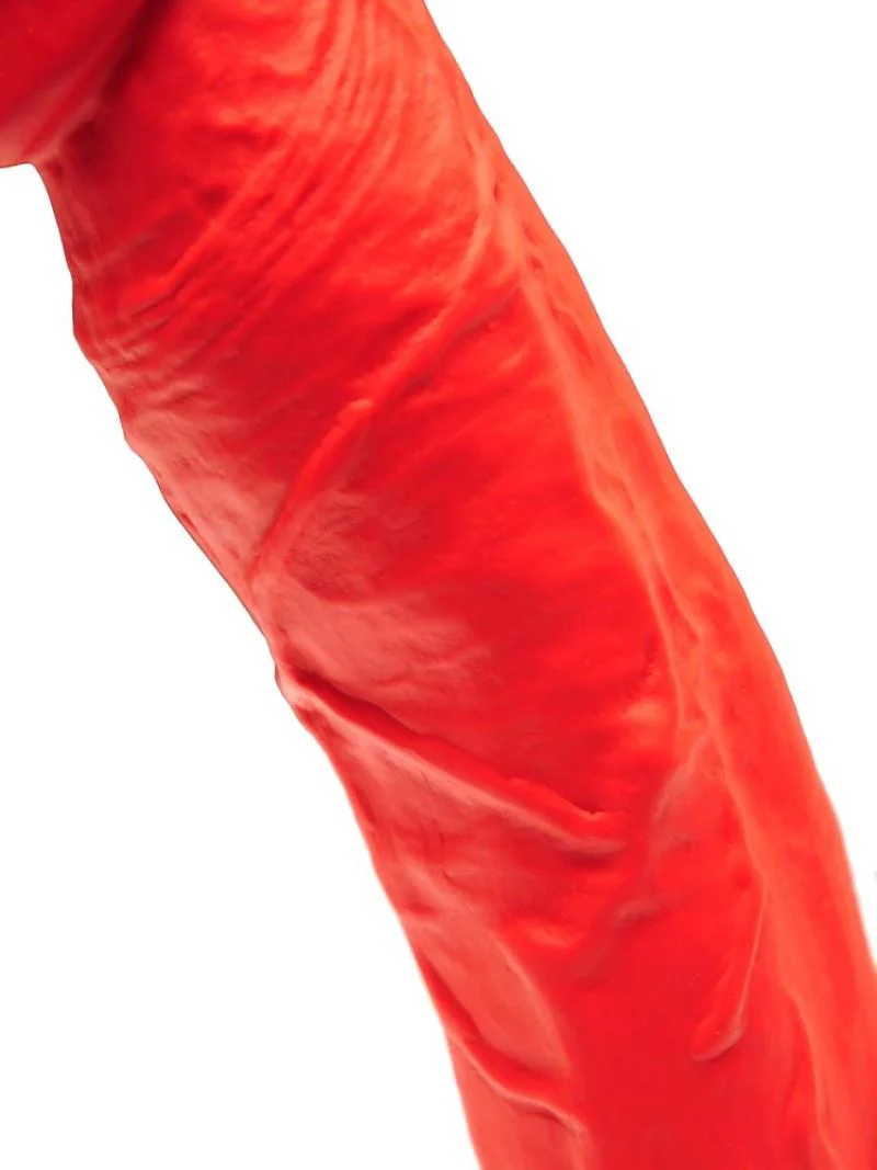 Stretch, Premium Silicone Red Dildo - Image 5