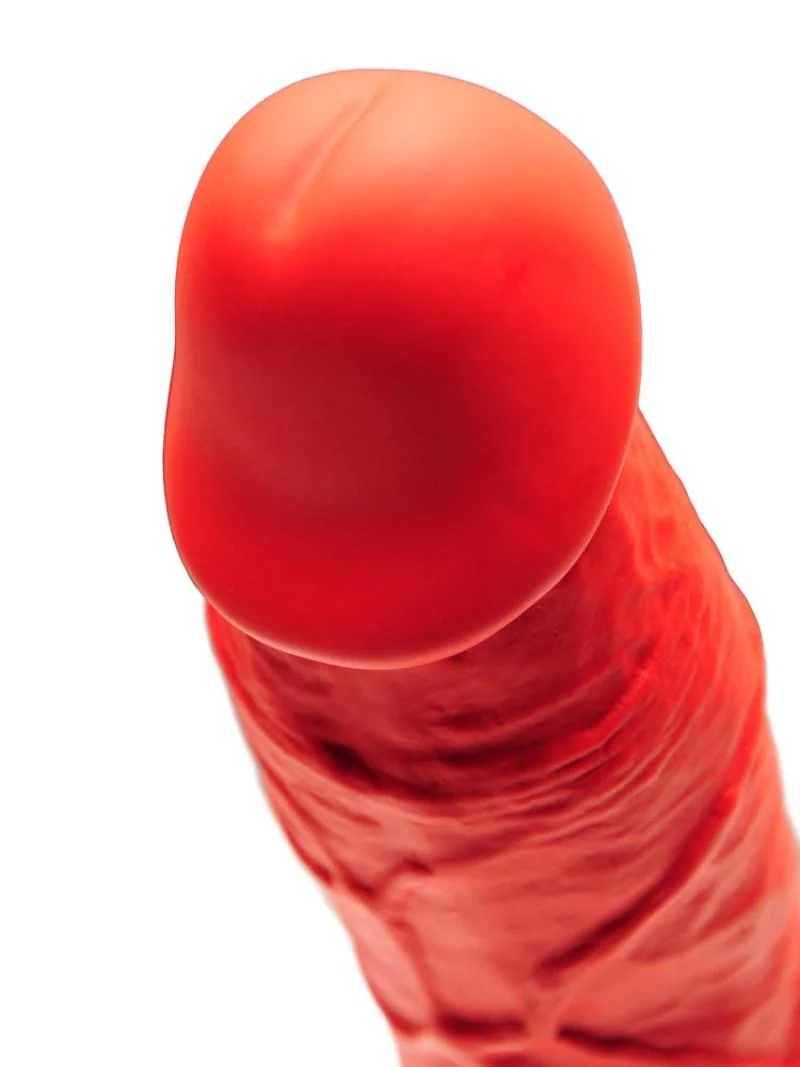 Stretch, Premium Silicone Red Dildo - Image 6