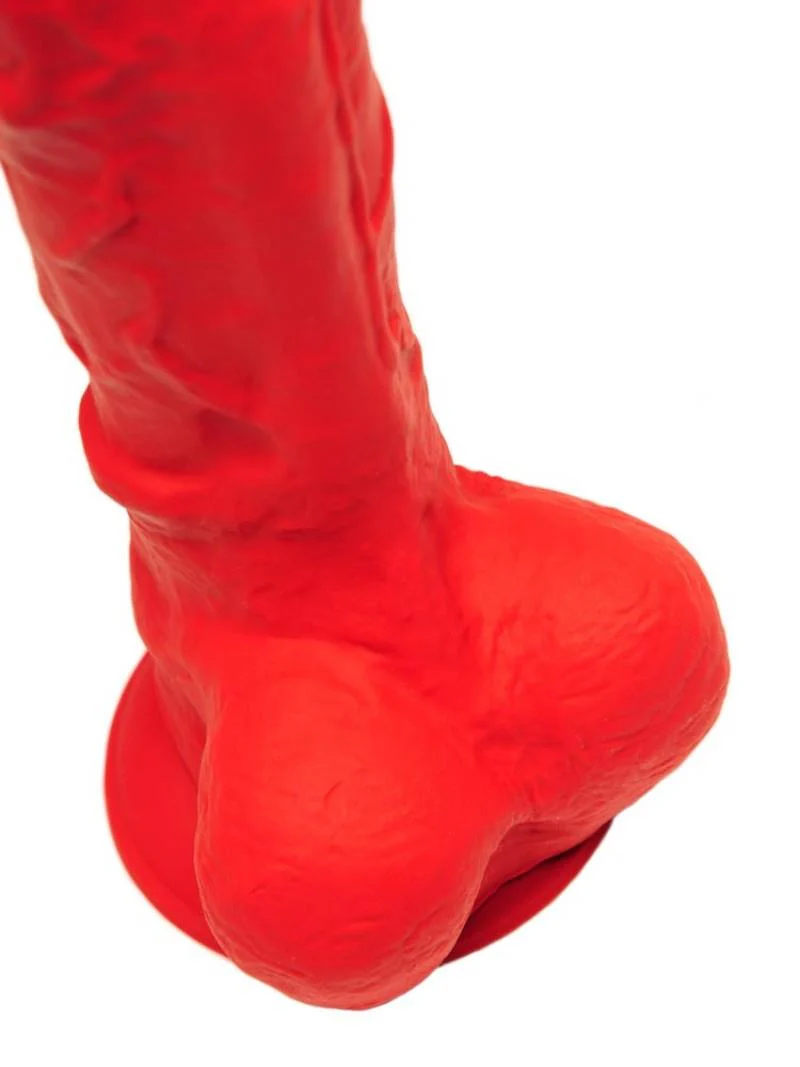 Stretch, Premium Silicone Red Dildo - Image 7