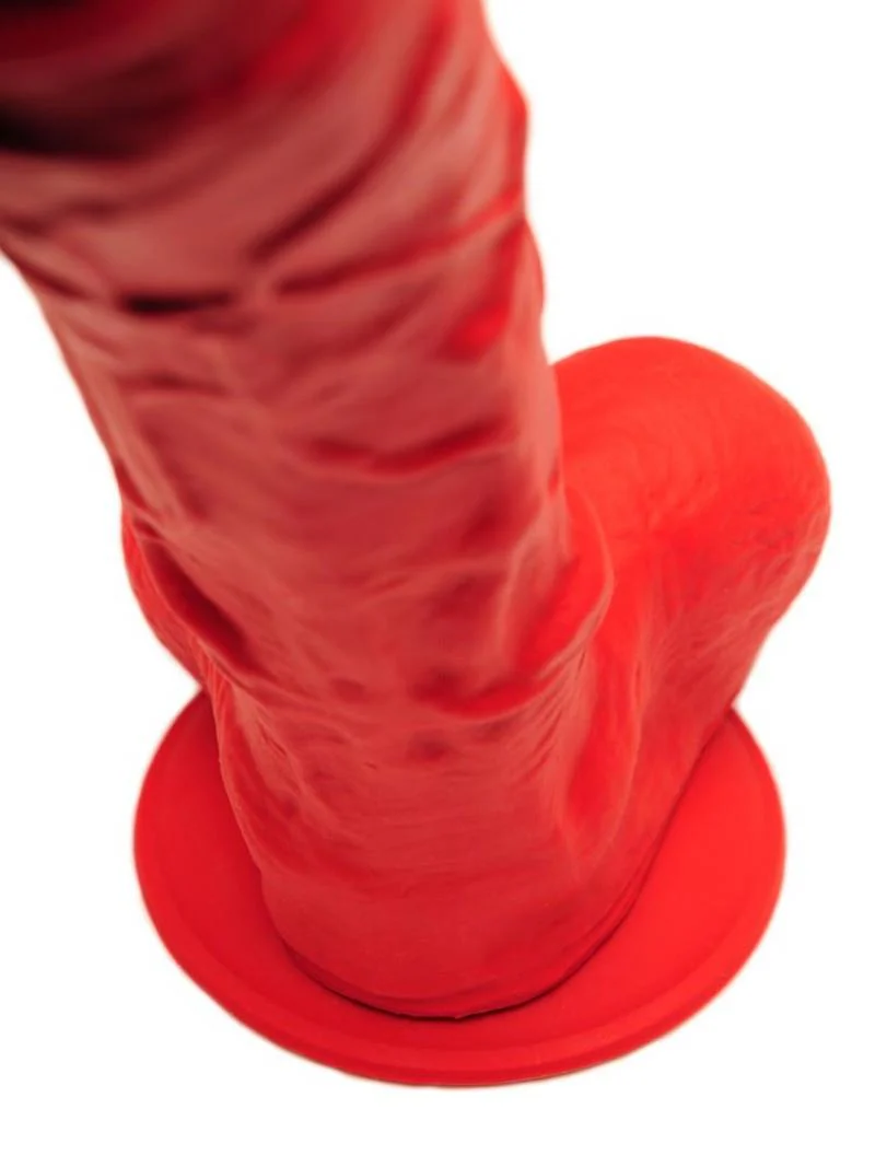 Stretch, Premium Silicone Red Dildo - Image 8