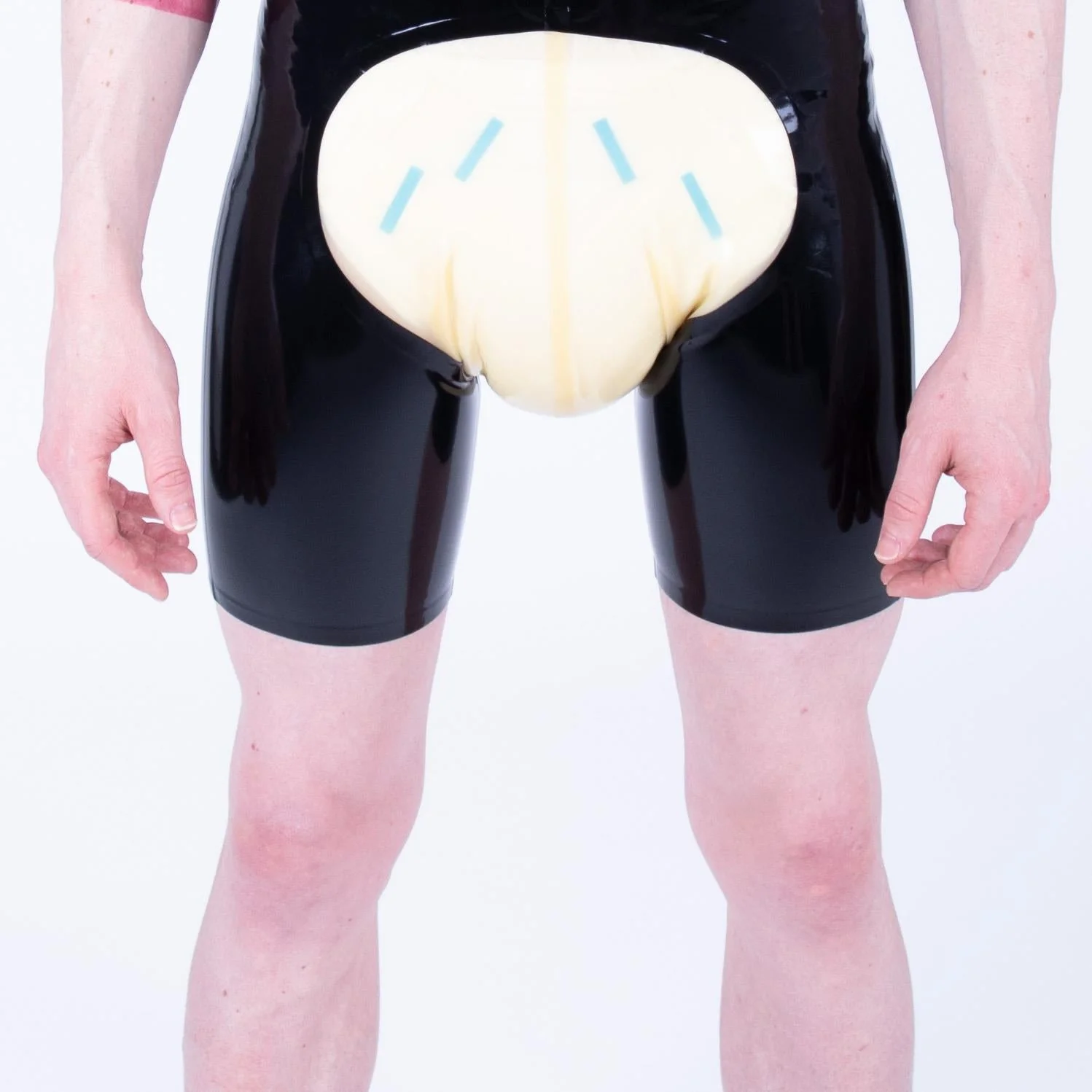 FIL-ABL - Rubber Shorts, Black/Semi-Trans Natural