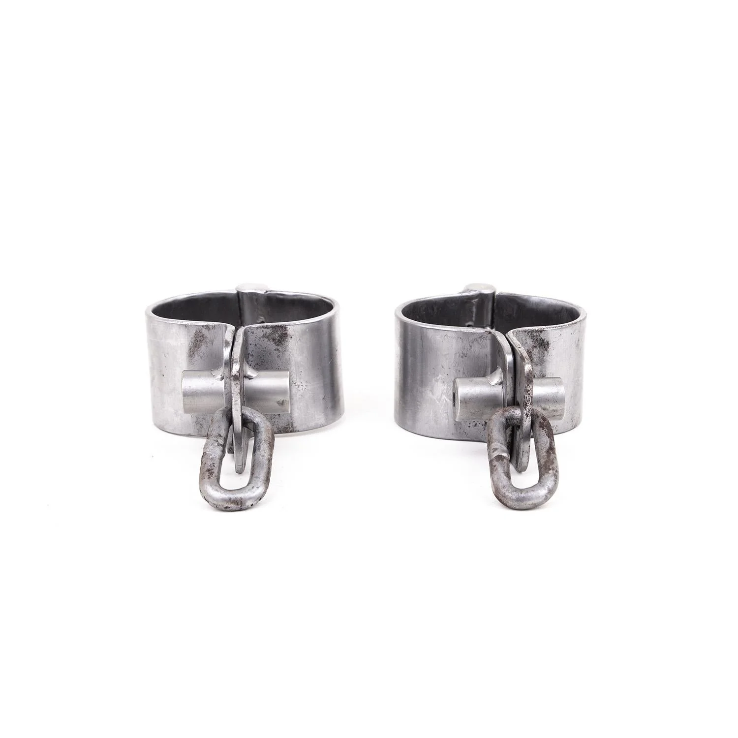 Metal Wrist Manacles - Detached Pair