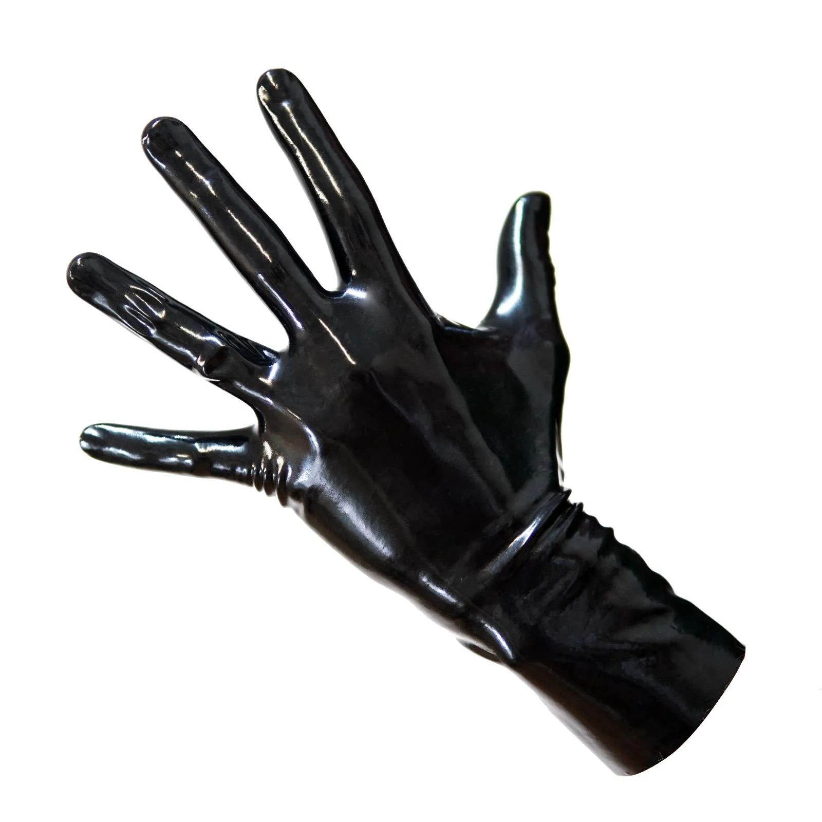 Latex Gloves, Black 0.4mm - Image 2
