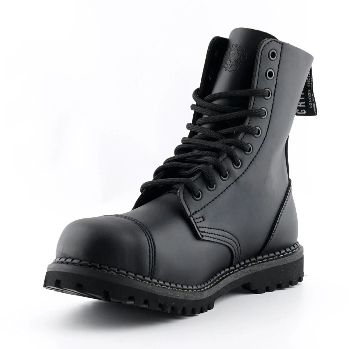 GRINDERS Stag, 10 Hole Leather Boots - Image 2