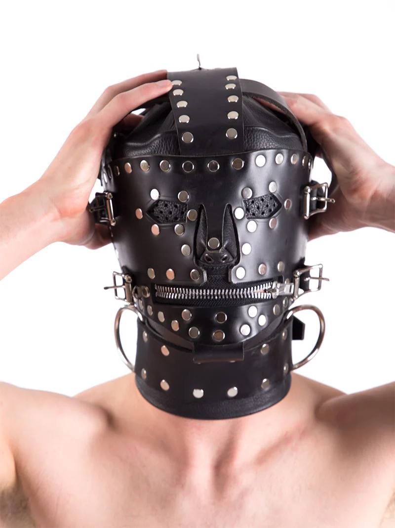 Leather Sci-Fi Hood - Image 3