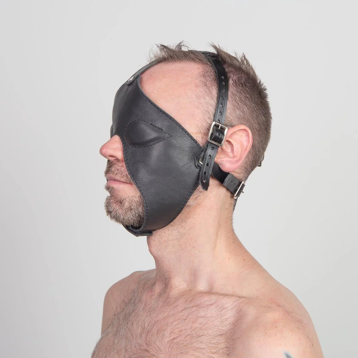 Leather Face Cover - No Eyes - Image 5