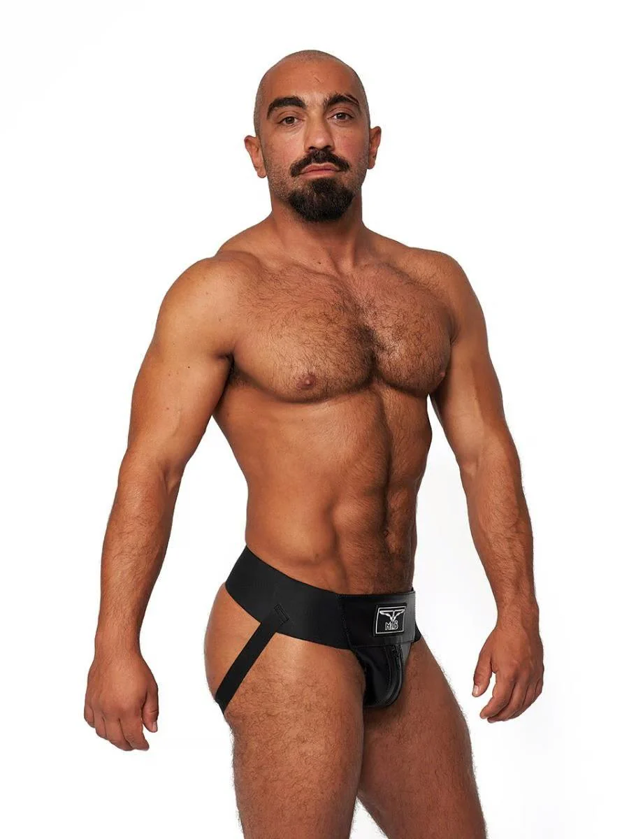 Mister B Leather Premium Jockstrap, Black - Image 3