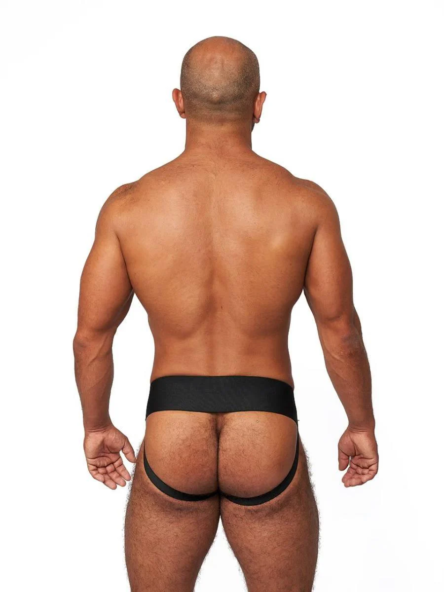 Mister B Leather Premium Jockstrap, Black - Image 4