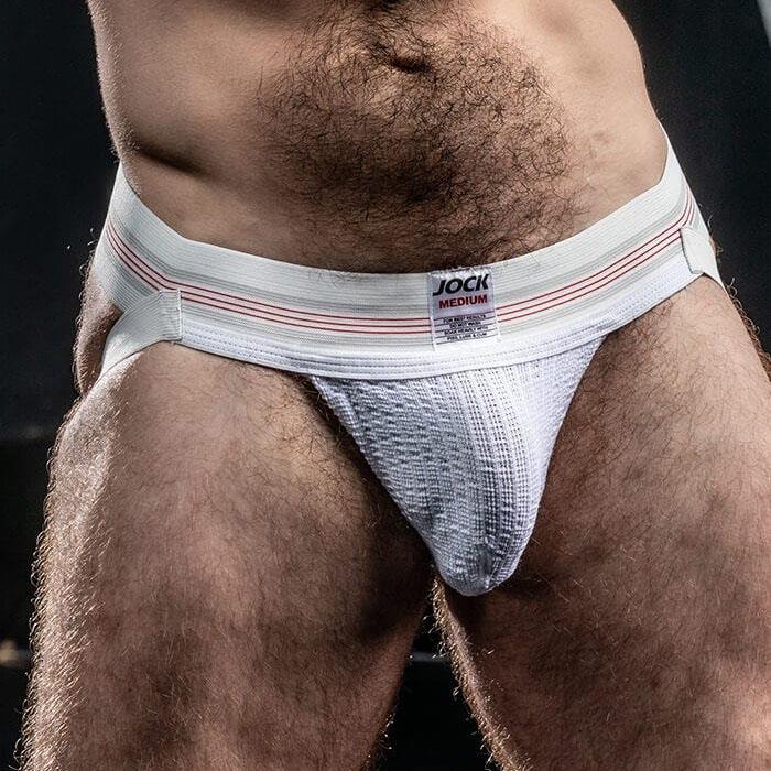 Mr S Leather, Vintage Cotton Jock, 2" White - Image 3